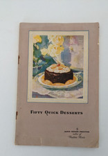 1929 HOSTESS CAKE Cook Book FIFTY QUICK DESSERTS by ALICE ADAMS PROCTOR picture
