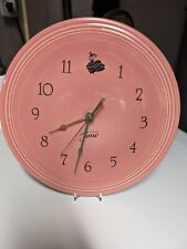 Genuine Fiesta Pink Clock. Retired Rare Piece. No Chips picture
