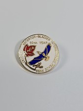 Waterton-Glacier International Peace Park 50th Year Lapel Pin Montana 1932-82 picture