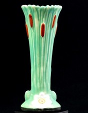 Weller Art Pottery Ardsley Green Reeds & Cattails Antique 7 5/8