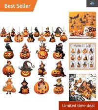 36-Piece Vintage Halloween Witch Tree Ornaments Set picture
