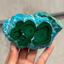 622g Rare Natural Chrysocolla Malachite Crystal Mineral Specimen(Collection) picture