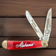 Alabama Crimson Tide Trapper 2-Blade Pocketknife 2009 Champs #490 picture