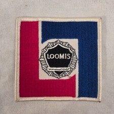 Vintage Loomis Armored Car Security Guard Embroidered Uniform Patch 3x3 In picture