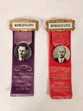 2 Independent Order of Odd Fellows IOOF Ribbons Grand Lodge Oregon 1938, 1941 picture