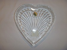 Waterford Crystal Heart Shaped Tray, NIB, Clear, Retired, 3347836200 picture
