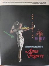 1959 Women's Anne Fogarty summer festival collection cocktail dress Vintage ad picture