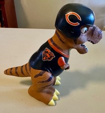 Forever Collectibles Chicago Bears T-Rex Dino Resin Statue Figurine XMN0415-RARE picture