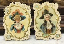 Lot of 2 Victorian Small Scraps - L6 picture