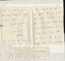 LORD GEORGE (WILLIAM GEORGE FREDERICK) BENTINCK - AUTOGRAPH LETTER 11/22/1842 picture