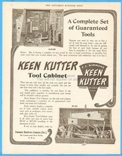 1907 Keen Kutter Simmons Hardware Co St Louis MO Tool Cabinets No. K-9 K-1 Ad picture