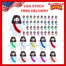 50 Pcs Little Jesus Figures– Rubber Mini Jesus Figurines in Bulk Christian Doll picture