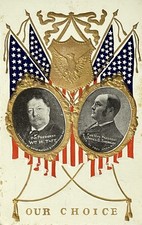 1908 Presidential Election Postcard William H Taft Embossed Portrait Unposted picture