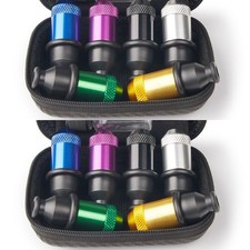 12 Pc Sneak a Toke Mini One Hitter Metal Tobacco Portable Smoking Pipe With Tool picture