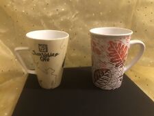 Lot Of 2 Mugs. Starbucks Fall Leaves, Juan Valdez Cafe W/Juan Valdez Silhouette picture