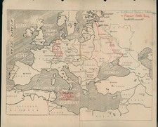 1943 SECRET WWII Intelligence Report Europe Russia Eastern Front Map Combat picture