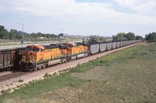 JT ORIGINAL SLIDE BNSF H2 ES44AC #5739+6001 W/COAL TRAIN - BARR CO 2006 picture