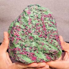 9.98lb Large Rare Natural Red Green Gemstone Ruby Zoisite Crystal Rough Mineral picture