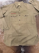 Vintage 1930s 40s BSA Boy Scouts Sweet-Orr Uniform Shirt Metal Buttons USA picture