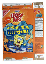 Nickelodeon Spongebob Cheese Nips Box Only 2002 picture