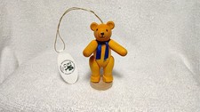 NEW Glasser Erzgebirgische Baumbehang Wood TEDDY BEAR Christmas Ornament Germany picture