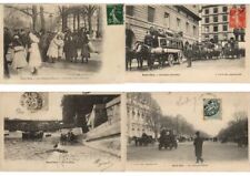 PARIS VECU CITY VIEWS 14 Vintage France Postcards (L5553) picture