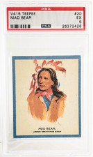 1933 V416 - TEEPEE GUM - CANADA  #20  MAD BEAR  Strong Colors  PSA 5  EXCELLENT picture