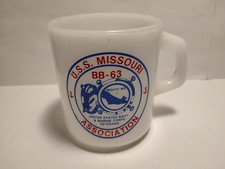 Vintage USS Missouri BB-63 Association Coffee Mug Cup, US Navy  picture