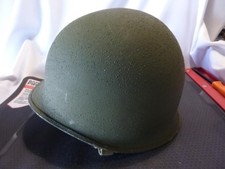 1944 WW2 US MCCORD M-1 REAR SEAM SWIVEL BALE STEEL HELMET NO LINER -  picture