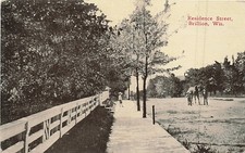 Postcard WI: Residence Street, Brillion, Wisconsin UDB 1900's picture
