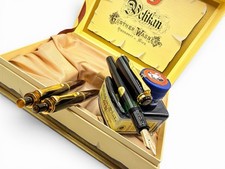 NOS Rare PELIKAN M500 BLACK 4pc SET Fountain Pen & Ballpoint & Pencil-M400 M600 picture