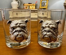 Arthur Court Bulldog Whiskey Glasses - Set of 2 picture