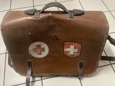 Vintage Swiss Army Military ,OFFICER Leather Bag picture