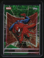 Spider-Man 2026 Topps Neon Marvel #4 Green Sparkle Foil picture