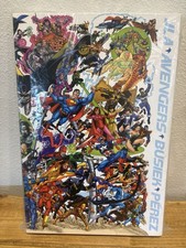 JLA/Avengers Collector’s Edition HC Slipcase Busiek Perez Marvel DC OOP picture