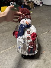 Vtg Kurt S Adler Animated Musical Dancing Snowman Motion Sensor H12493 W/ Box picture