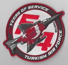 Turkish Air Force Patch Official New Phantom F4 TAF 50 Years of Service picture