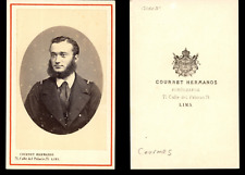 Courret Hermanos, Lima, Young Marine Officer Courmes Vintage Albumen Print C picture