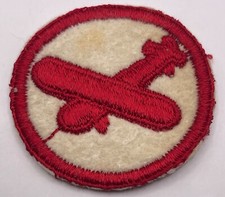 RARE SALTY ORIGINAL WW2 US ARMY FIRST AIRBORNE TASK FORCE GLIDER CAP FELT PATCH picture