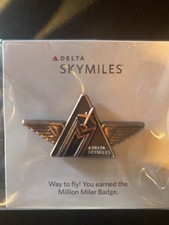 Delta SkyMiles Million Miler Badge Pin - Airline Badges & Pins picture