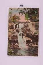 Chapman Falls Leesville CT Hand Colored Postcard Colortype Co picture