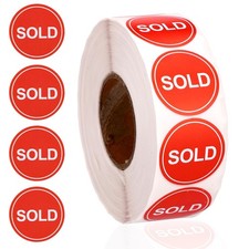 2 Rolls 2000 Pcs Sold Stickers Sale Price Labels for Retail Stores picture