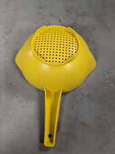 Vintage Yellow Tupperware Small 1 Quart Strainer picture