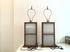 MCM Unique Table Lamps With Glass Block picture