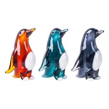 Crystal Mini Penguin Figurine Collectible Paperweight Glass Animal Ornament picture