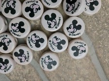 Vintage HTF Mickey mouse ceramic bead lot lil loop? 48 BEAD BUNDLE picture