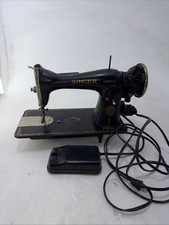 1936 Singer Sewing Machine 15-91 Potted Motor Working but needs Service - READ picture