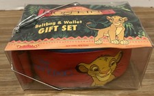 Vintage/Rare Disneys Lion King Beltbag & Wallet Gift Set (Simba) - NEW IN BOX picture