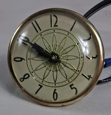 Vintage Lanshire XLT Electric Clock Insert 1950s Mid Century Starburst Tested picture
