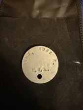 WW1 US Military Named Dog Tag ID picture